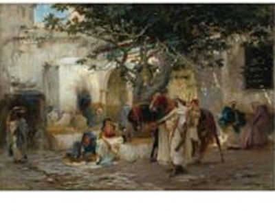 COURTYARD IN ALGERIA