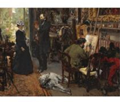MEISSONIER IN SEINEM ATELIER IN POISSY (MEISSONIER IN HIS STUDIO AT POISSY) by Adolph Friedrich Erdman von Menzel - Auction record, sale price, and art valuation. Compare with similar artists and explore comparable artworks.