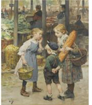 LES PETITES MENAGERES by Jean Jules Henry (GEO) Geoffroy - Auction record, sale price, and art valuation. Compare with similar artists and explore comparable artworks.
