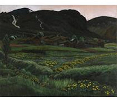 Sample artwork by Nikolai Astrup (1880 - 1928), known for regional landscape painting, woodcuts - View similar artists and auction records