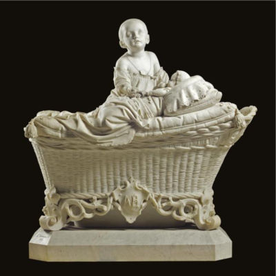 Two Children in a Crib-A Risorgimento Allegory by Antonio Tantardini - Auction record, sale price, and art valuation. Compare with similar artists and explore comparable artworks.