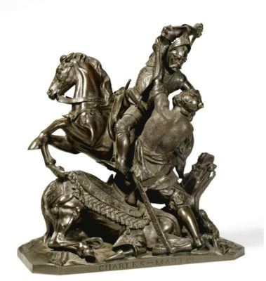 Charles martel Battling the King of the Saracens, Abderane by Jean François Theodore Gechter - Auction record, sale price, and art valuation. Compare with similar artists and explore comparable artworks.