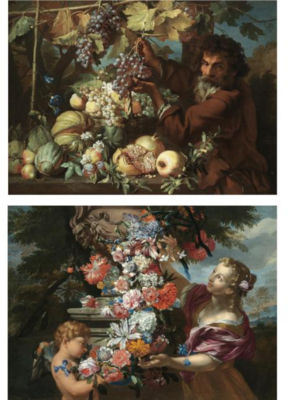 Sample artwork by Abraham Brueghel Llamado Ryngraaf (1631 - 1690), known for floral still life painting, teaching - View similar artists and auction records