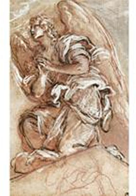 Study of A Kneeling Angel