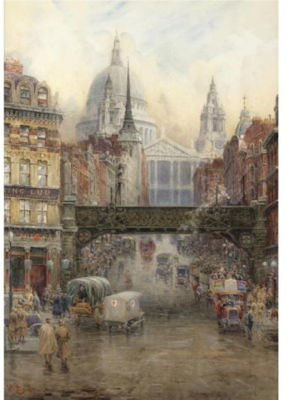 ST PAUL'S AND LUDGATE HILL, 1917