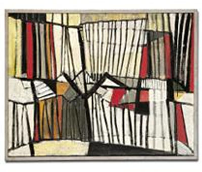 Red, Black and White 1955-56 by Terry Ernest Manitou Frost - Auction record, sale price, and art valuation. Compare with similar artists and explore comparable artworks.