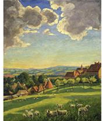 Chartwell Landscape with Sheep