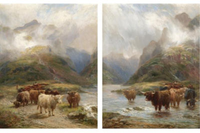 HIGHLANDERS GOING SOUTH, IN ARGYLESHIRE; HIGHLANDERS CROSSING THE FORD