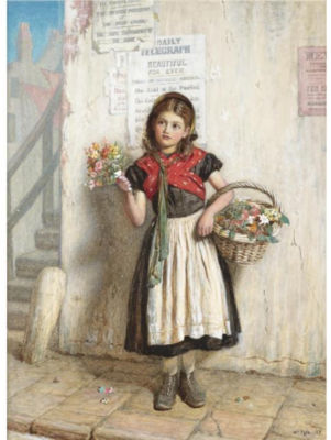 THE FLOWER GIRL by William Fyfe - Auction record, sale price, and art valuation. Compare with similar artists and explore comparable artworks.