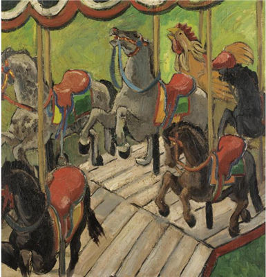 MERRY GO ROUND by Freida Lock - Auction record, sale price, and art valuation. Compare with similar artists and explore comparable artworks.
