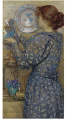 Sample artwork by Gertrude Demain Hammond (1862 - 1953), known for aristocratic female figure painting,  illustration - View similar artists and auction records