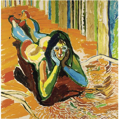 GIRL ON THE GRASS by John Randall Bratby - Auction record, sale price, and art valuation. Compare with similar artists and explore comparable artworks.