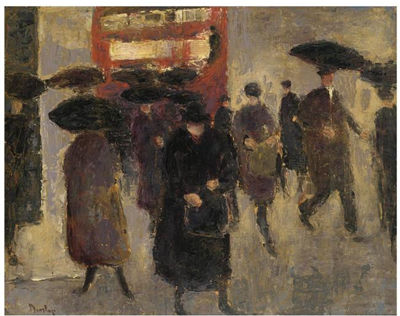 LONDON IN THE RAIN