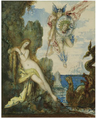 PERSEE ET ANDROMEDE by Gustave Moreau - Auction record, sale price, and art valuation. Compare with similar artists and explore comparable artworks.