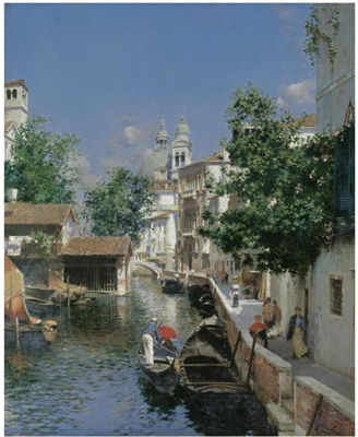 VIEW FROM GIUDECCA TOWARDS THE CHURCH OF SANTA MARIA DELLA SALUTE