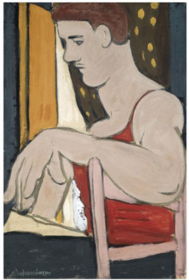 SEATED MAN DRAWING