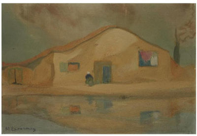 HOUSE ALONG THE SHORE by Michalis Economou - Auction record, sale price, and art valuation. Compare with similar artists and explore comparable artworks.