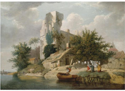 VIEW ON THE BANKS OF THE MEDWAY