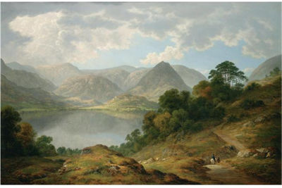 VIEW OF GRASMERE, IN THE LAKE DISTRICT