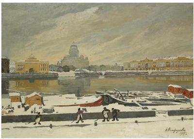 Sample artwork by Anna Petrowna Ostroumowa-Lebedewa (1871 - 1955), known for paintings of landscape, marine, buildings, pencil drawing, engraving, teaching - View similar artists and auction records