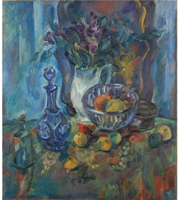 STILL LIFE WITH CARAFE by Pavel Varfolomevich Kuznetsov - Auction record, sale price, and art valuation. Compare with similar artists and explore comparable artworks.