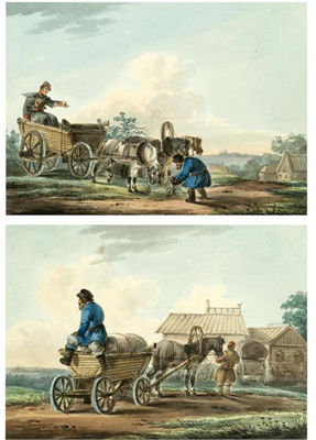 A PAIR OF GENRE SCENES