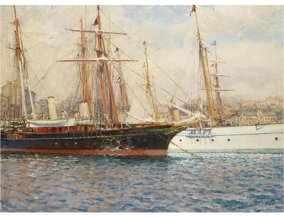 Sample artwork by Nikolai Nikolajewitsch Gritsenko (1856 - 1900), known for seascape painting - View similar artists and auction records