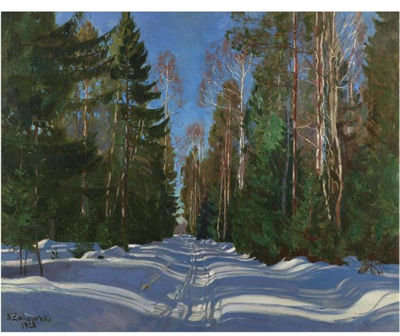 WINTER RAYS by Stanislav Yulianovich Zhukovsky - Auction record, sale price, and art valuation. Compare with similar artists and explore comparable artworks.