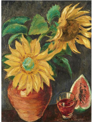 TWO SUNFLOWERS