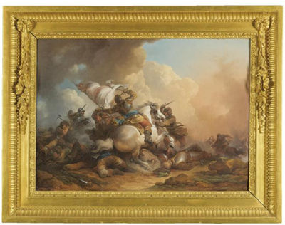 A CAVALRY BATTLE by Philippe-Jacques De Loutherbourg - Auction record, sale price, and art valuation. Compare with similar artists and explore comparable artworks.