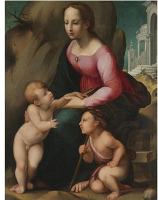 Sample artwork by Andrea Piccinelli IL Brescianino (c.1485 - 1525), known for figure, religious,allegorical painting - View similar artists and auction records