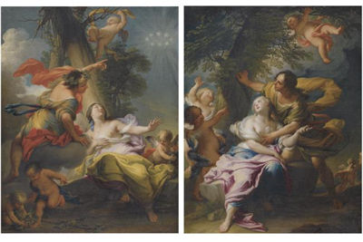 BACCHUS AND ARIADNE; ANGELICA AND MEDORO