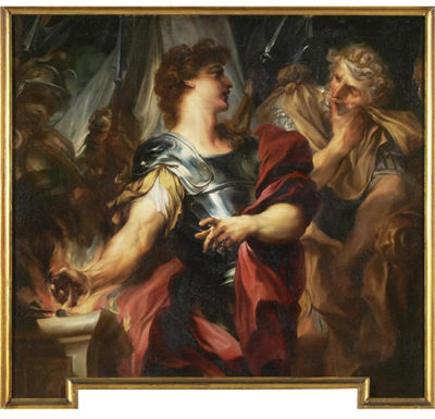 THE TRIAL OF MUCIUS SCAEVOLA by Gregorio Ferrari - Auction record, sale price, and art valuation. Compare with similar artists and explore comparable artworks.