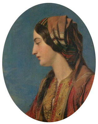 HEAD OF AN EASTERN BEAUTY