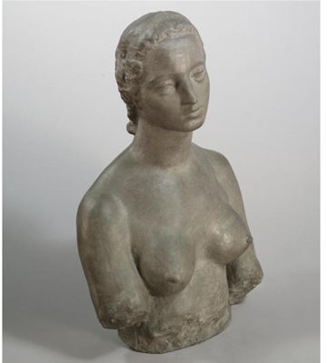 FRAUENBÜSTE (BÜSTE FRAU L.) (BUST OF A WOMAN, BUST FRAU L.) by Wilhelm Lehmbruck - Auction record, sale price, and art valuation. Compare with similar artists and explore comparable artworks.