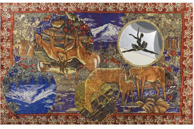CARPET WITH DEER