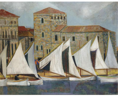 SAILS AT RAB by Humphrey John Spender - Auction record, sale price, and art valuation. Compare with similar artists and explore comparable artworks.