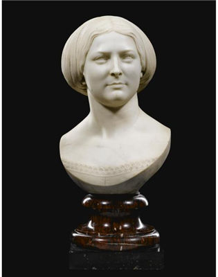 A PORTRAIT BUST OF A LADY by Baron Charles Marochetti - Auction record, sale price, and art valuation. Compare with similar artists and explore comparable artworks.
