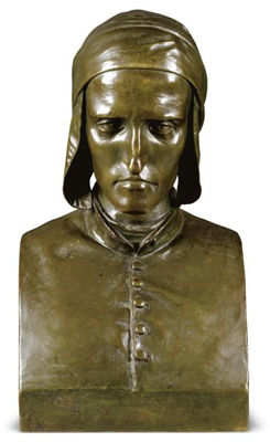 A BUST OF DANTE by Vincenzo Vela - Auction record, sale price, and art valuation. Compare with similar artists and explore comparable artworks.