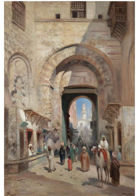 A STREET IN CAIRO by Frans Wilhelm Odelmark - Auction record, sale price, and art valuation. Compare with similar artists and explore comparable artworks.
