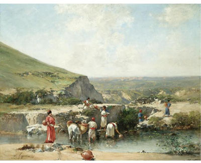 FETCHING WATER, ALGERIA