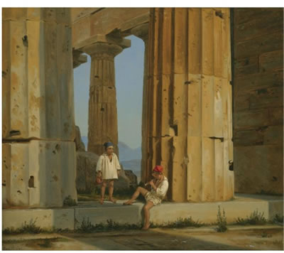 NEPTUNS TEMPEL VED PESTUM (THE TEMPLE OF POSEIDON, PAESTUM)