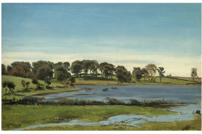 SKOVSØ (LAKE WITH TREES) by Joakim Skovgaard - Auction record, sale price, and art valuation. Compare with similar artists and explore comparable artworks.