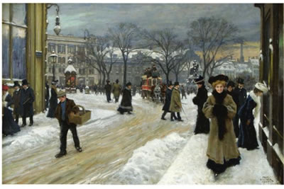 VINTERDAG PÅ KONGENS NYTORV (WINTER IN KONGENS NYTORV, COPENHAGEN)