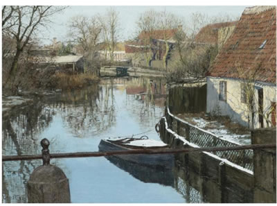 BÆKKEN (THE STILL RIVER) by Ole Ring - Auction record, sale price, and art valuation. Compare with similar artists and explore comparable artworks.