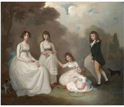 GROUP PORTRAIT OF CHILDREN