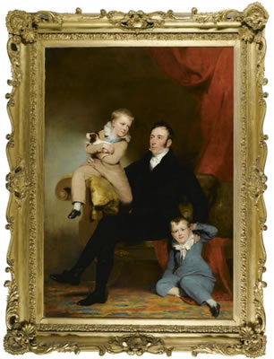 WILLIAM JOHNSTON OF LATHRICK WITH HIS TWO SONS