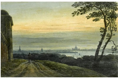 VIEW OF GREENWICH LOOKING TOWARDS ST. PAUL'S CATHEDRAL