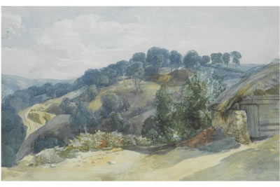 A VIEW OF A WOODED HILLSIDE FROM A FARM by John Middleton - Auction record, sale price, and art valuation. Compare with similar artists and explore comparable artworks.