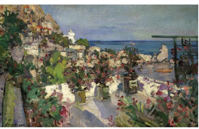 Sample artwork by Konstantin Alexievitch Korovine (1861 - 1939), known for impressionst painting, teaching, theatre set design - View similar artists and auction records